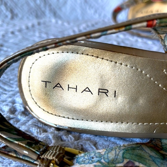 Tahari Carolyn Nude Slingback High Heels 7.5m - Picture 9 of 12